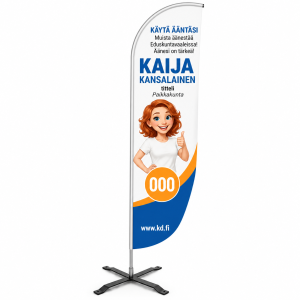 Surf flag - Kappalehinta alkaen, sis. Alv