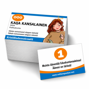 2-puoleinen Flyer Käyntikortti koko - Hinta alkaen / 100 kpl