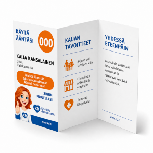 Esite 6-sivuinen haitaritaitto - Hinta 500kpl, sis. Alv