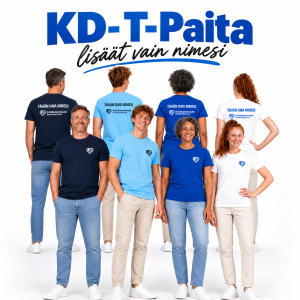 KD-T-paita, lisää vain nimesi